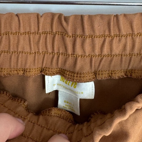 Maeve Sporty Side Stripe Straight Leg Elastic Waistband Track Pants - Picture 3 of 4